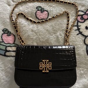 Tory Burch Britten Embossed Adjustable Shoulder Bag
